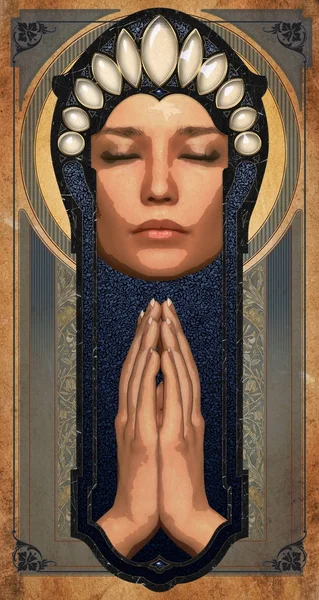 The Prayer, 3d CG — Stock Photo, Image