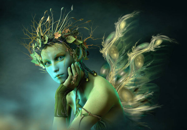 Little Forest Sylph, 3d CG
