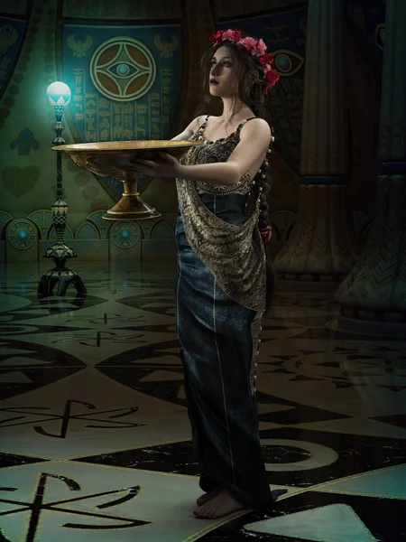 The High Priestess, 3d CG — Stock Photo, Image