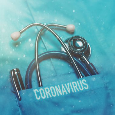 Coronavirus kontrol konsepti 2019-ncov enfeksiyon salgını, salgın, salgın, enfeksiyon. Küresel tehdit, ilaç ve sağlık