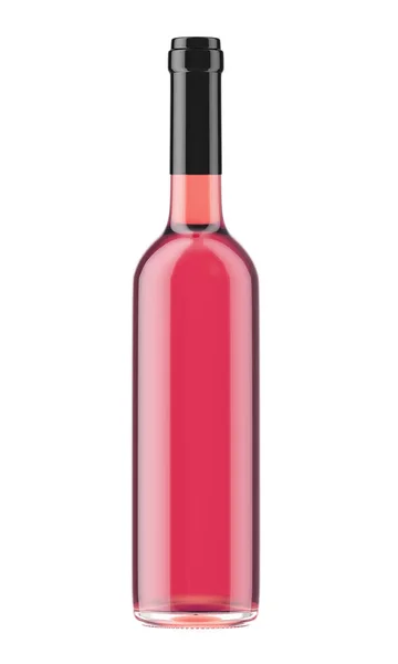 Bottiglia di vino rosa — Foto Stock