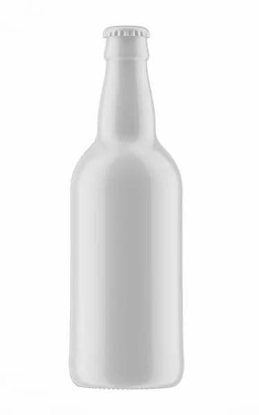 Beyaz şişe soğuk bira