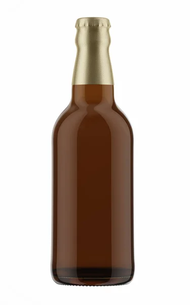 冷たいビールの茶色のびん — ストック写真