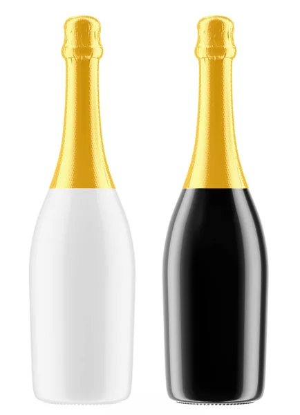 Botellas de champán colorido —  Fotos de Stock