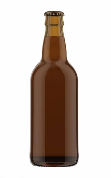 Braune Flasche Bier — Stockfoto