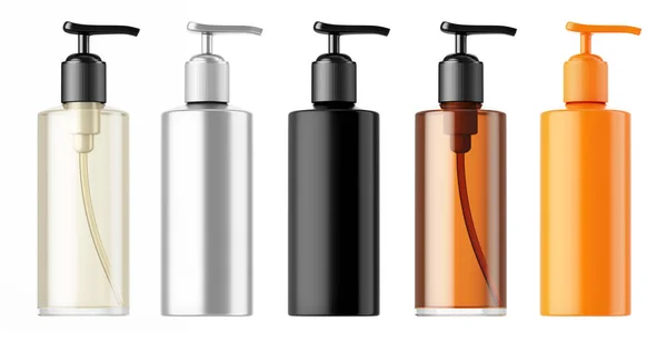 dağıtıcıları ile beş Kozmetik Şişeler 