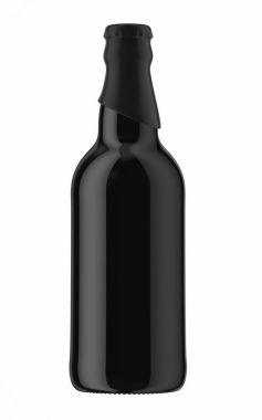 siyah üstte siyah şişe bira