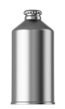 mat gri şişe elma ile