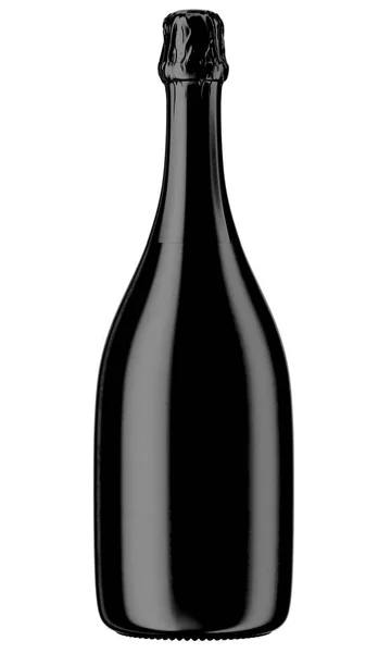 siyah şampanya şişesi