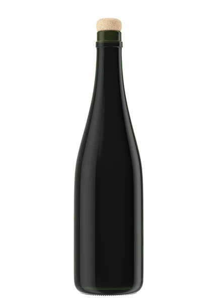 Fekete üveg pezsgő — Stock Fotó