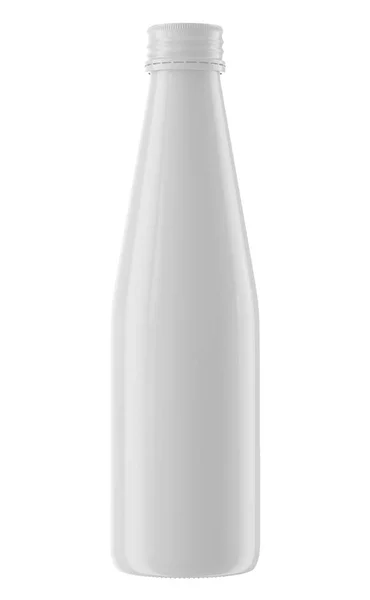 Biały butelka soku — Zdjęcie stockowe