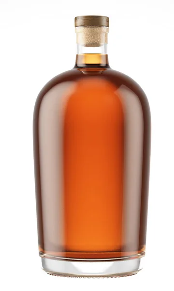 ahşap tıkamak şişeyle brendi  