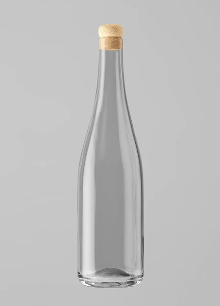 Glass champagne bottle — Stock Photo, Image