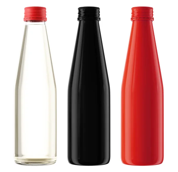 Tres botellas de jugo —  Fotos de Stock