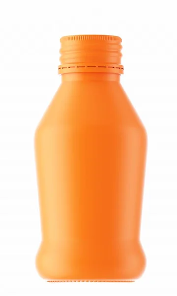 Küçük portakal şişe suyu için — Stok fotoğraf