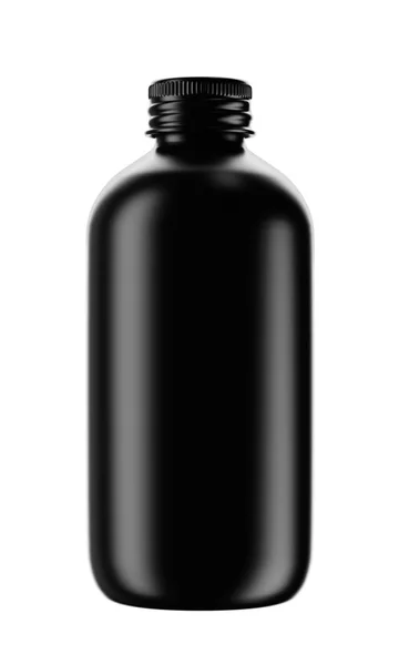 Siyah top ile mat siyah şişe