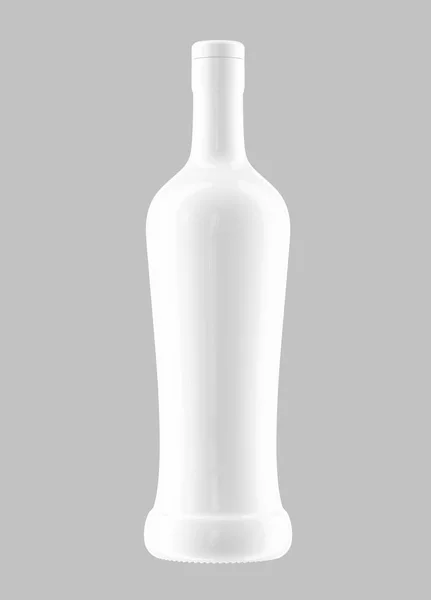 Witte rum fles — Stockfoto