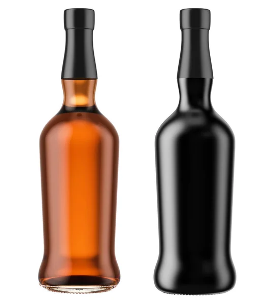 Två whisky flaskor — Stockfoto