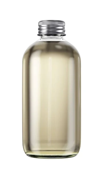 Gümüş top ile cam şişe