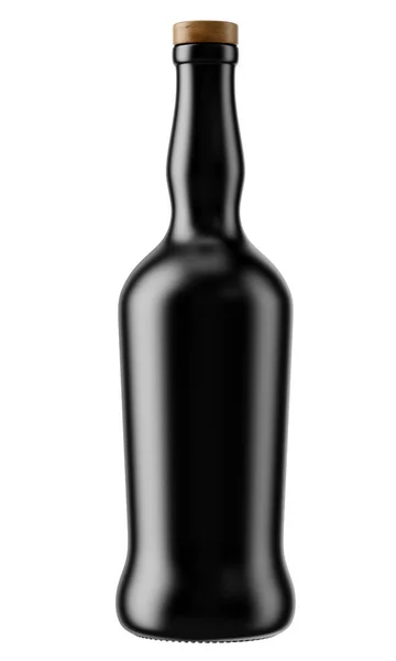 Butelkę whisky czarny — Zdjęcie stockowe