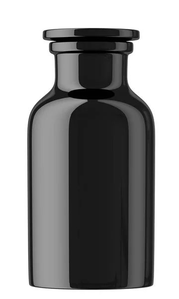 Siyah şişe suyu için — Stok fotoğraf