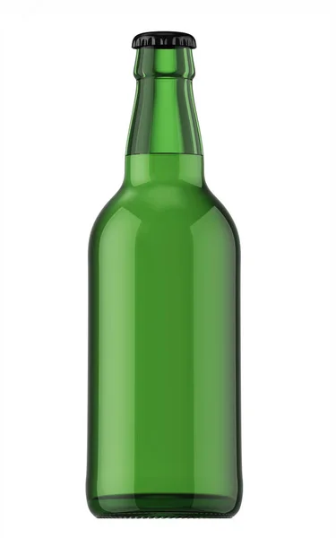 Botella verde de cerveza — Foto de Stock