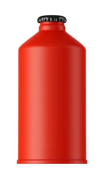 Matte rote Flasche mit Apfelmost — Stockfoto