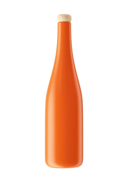 Orange champagneflaska — Stockfoto