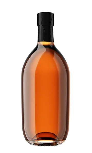 Brown scotch bottle — Stock Photo, Image