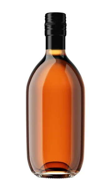 Brown scotch bottle — Stock Photo, Image