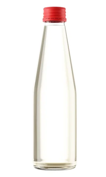 Διαφανές γυάλινο μπουκάλι για το χυμό — Φωτογραφία Αρχείου