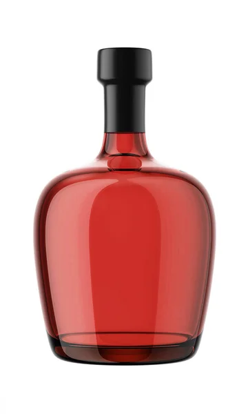 Bottiglia di cognac con top nero — Foto Stock