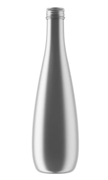 シルバー ドロップ形ボトル — ストック写真