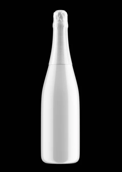 Άσπρο μπουκάλι σαμπάνιας — Φωτογραφία Αρχείου