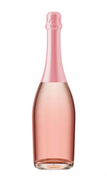 şeffaf şampanya şişesi üzerinde pembe top