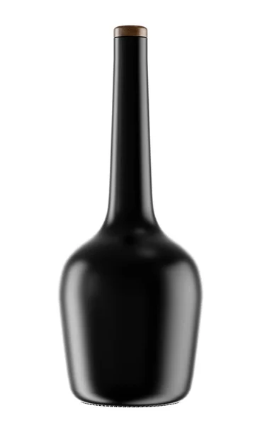 Bottiglia di cognac nero Foto Stock