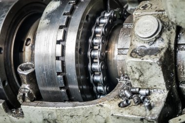 eski paslı zinciri Döndürme mekanizması