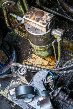 yakın mesafeden eski makine