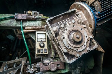 yakın mesafeden eski makine