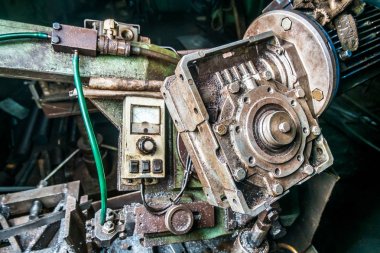 yakın mesafeden eski makine