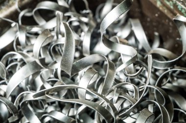 işten sonra yakın çekim metal talaşı