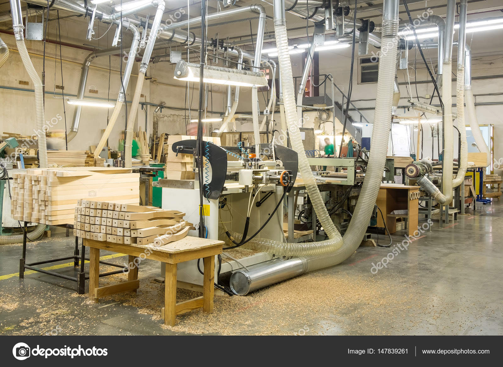 for the production of wooden furniture in the factory Stock