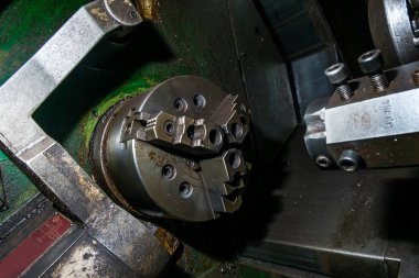 Fabrika iç eski döner Torna tezgahı teçhizat