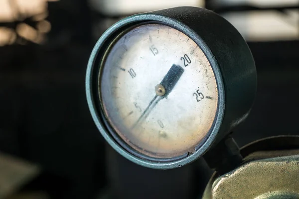 Bars pressure sensor on the machine — Stock Photo, Image