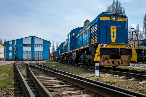 Velké ruské lokomotivy Opravárenský závod — Stock fotografie