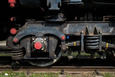 tamir atölyesinde büyük Rus lokomotif