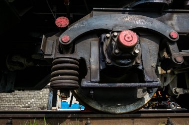 tamir atölyesinde büyük Rus lokomotif