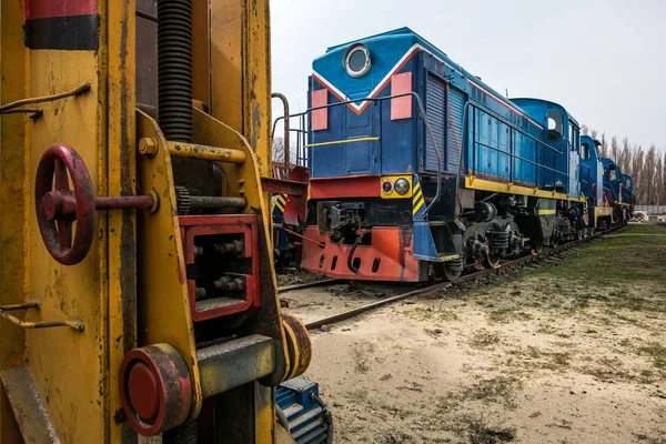 Velké ruské lokomotivy Opravárenský závod — Stock fotografie
