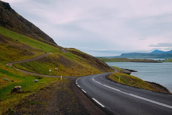 Estrada Asfalto Número Islândia Verão — Fotografia de Stock