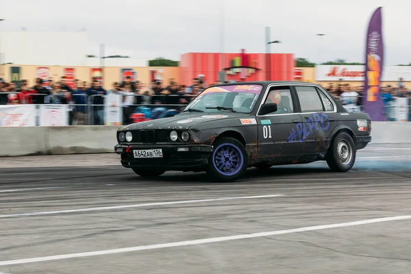 Kampioenschap Van Drift Race Competitie Onder Professionele Racers Rusland Renners — Stockfoto